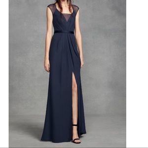 White by Vera Wang Midnight Cap Sleeve Dress